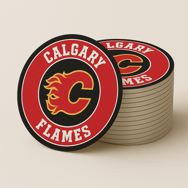 Calgary Flames Drink Coasters (4 Pack)
