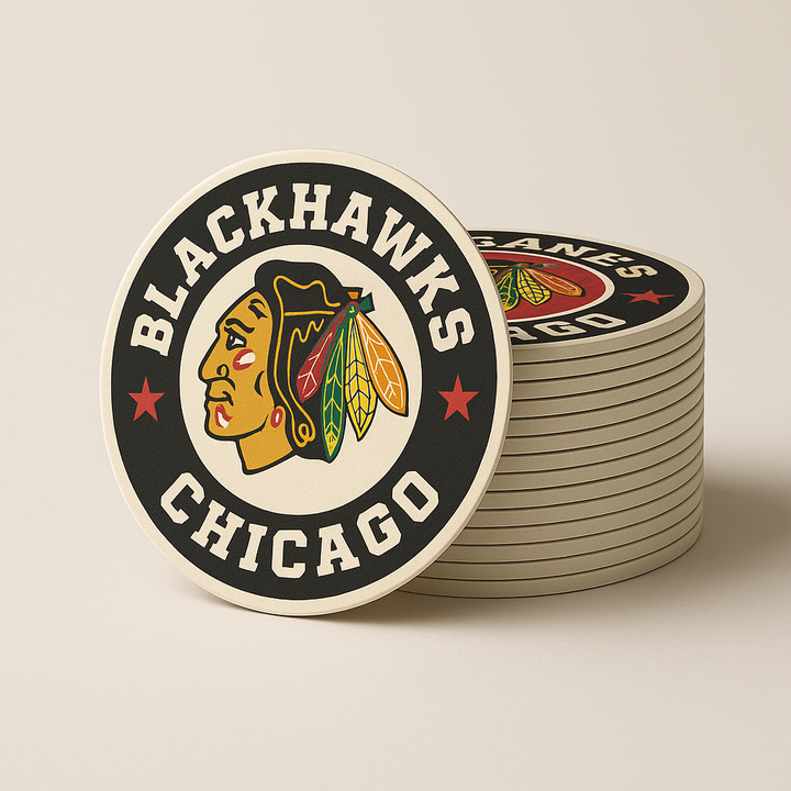 Chicago Blackhawks Drink Coasters
