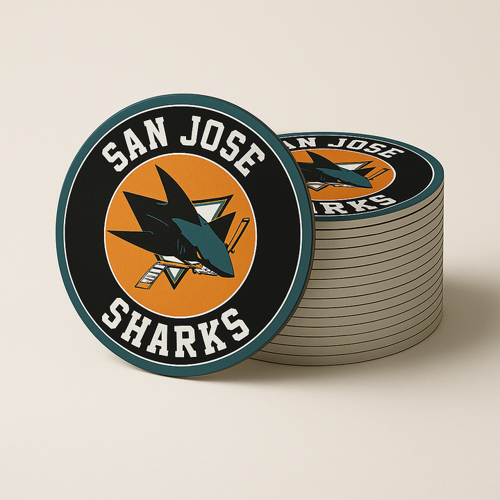 San Jose Sharks Drink Coasters