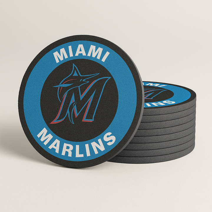 Miami Marlins Drink Coasters