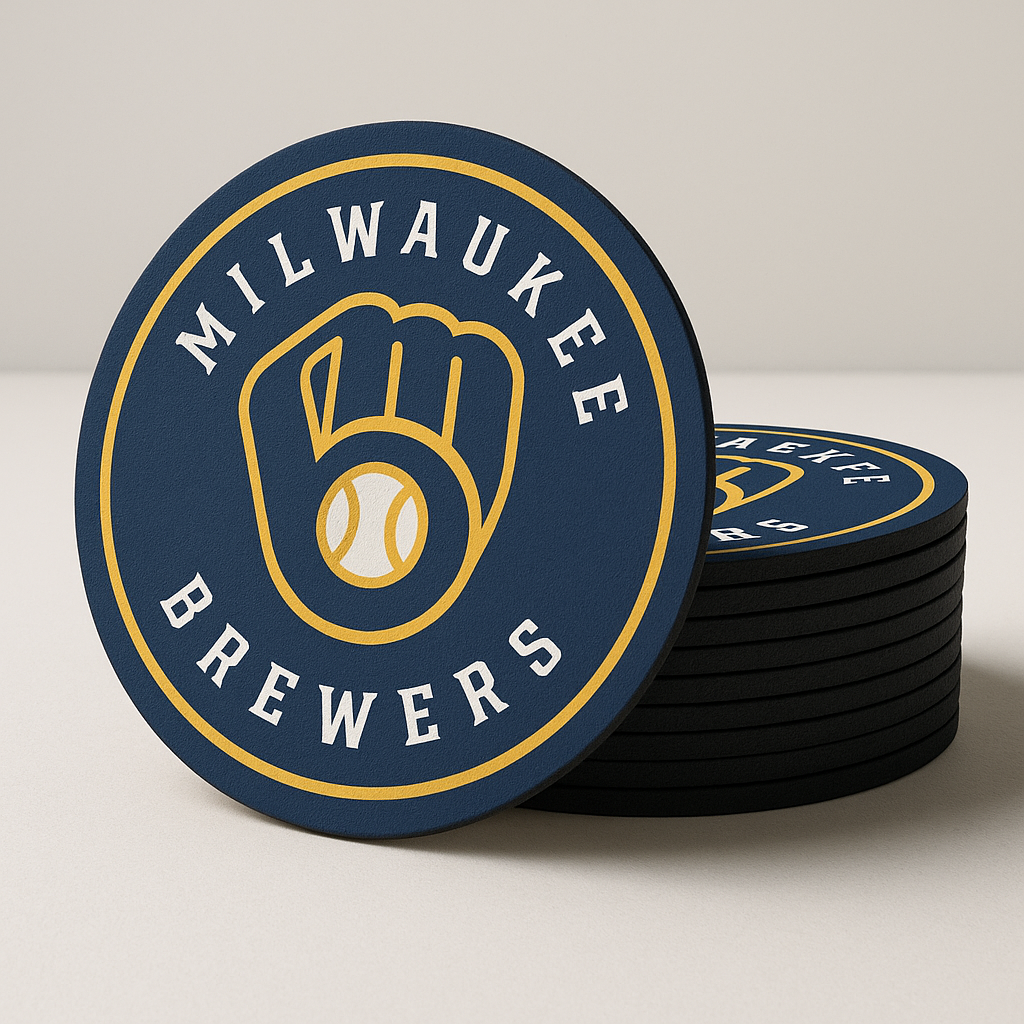 Milwaukee Brewers Drink Coasters (4 Pack)