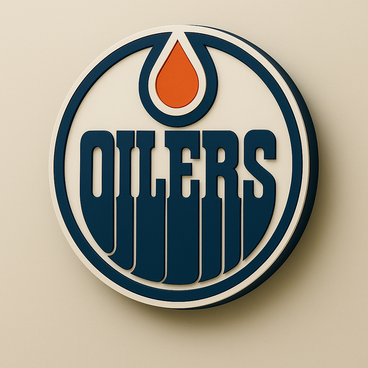 Edmonton Oilers 3D Plaque