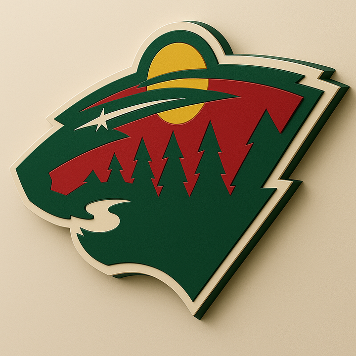 Minnesota Wild 3D Plaque