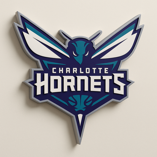 Charlotte Hornets 3D Wall Plaque