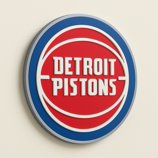 Detroit Pistons 3D Wall Plaque
