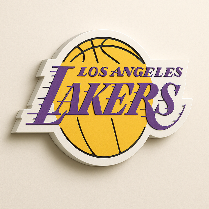 Los Angeles Lakers 3D Plaque