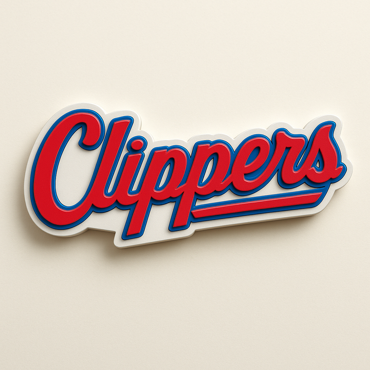 Los Angeles Clippers 3D Plaque