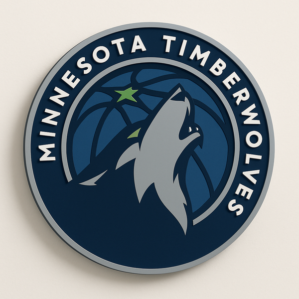 Minnesota Timberwolves 3D Plaque