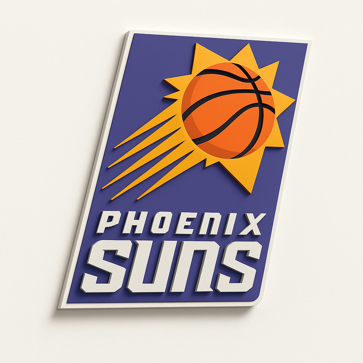 Phoenix Suns 3D Plaque