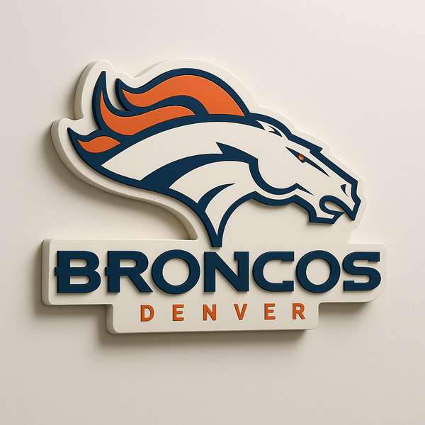 Denver Broncos 3D Plaque