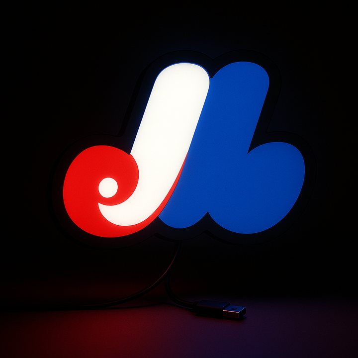 Illuminated Montreal Expos Alternate Logo LED Sign