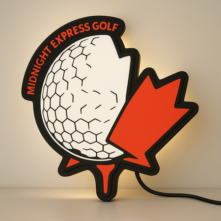 Midnight Express Golf Sign