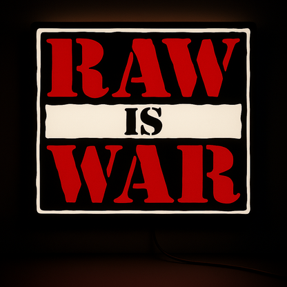 WWF RAW IS WAR LED Bar Light