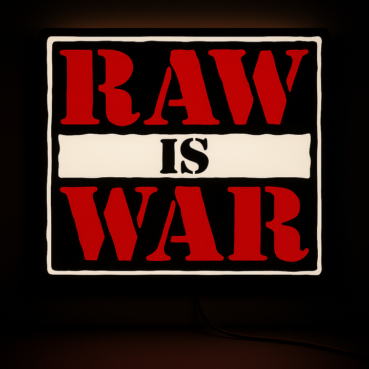 WWF RAW IS WAR LED Sign