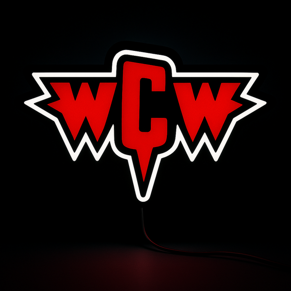 WCW Retro Logo LED Sign