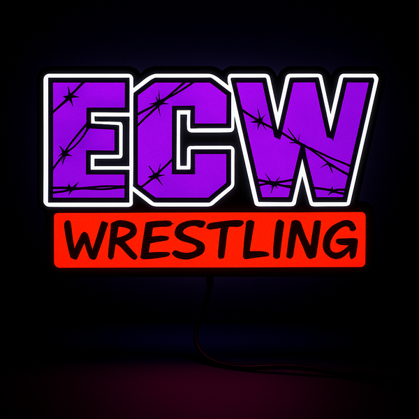ECW Wrestling Retro Logo LED Sign