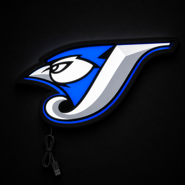 Illuminated Toronto Blue Jays 2000s Retro LED Sign