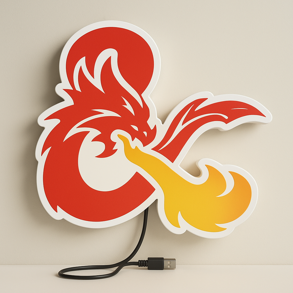 Dungeons & Dragons LED Sign