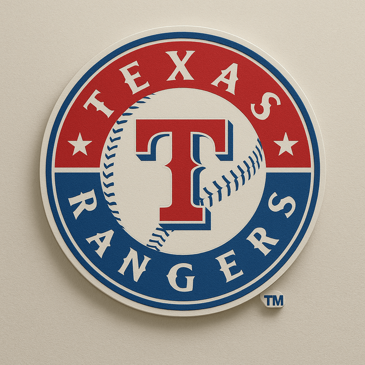 Texas Rangers 3D Wall Plaque - Sign Guy