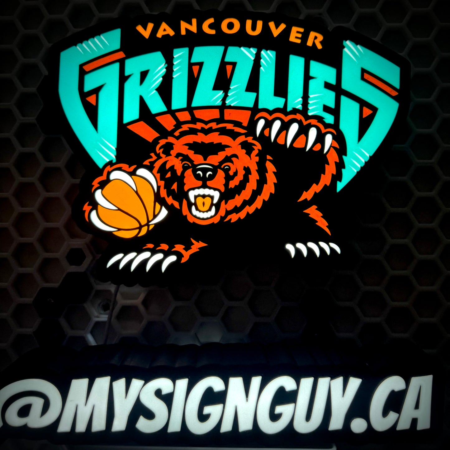 Vancouver Grizzlies LED Bar Light