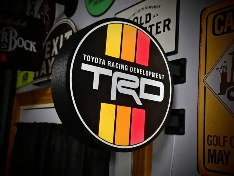 TRD Double - Sided Gas Station Light - Sign Guy
