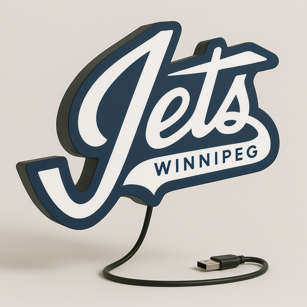 Winnipeg Jets Wordmark LED Sign