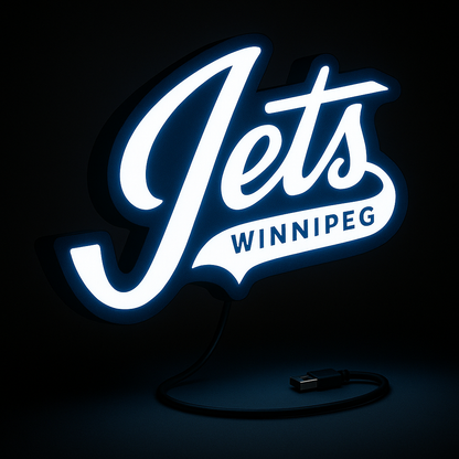Winnipeg Jets Wordmark LED Bar Light
