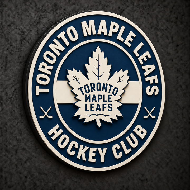 Toronto Maple Leafs Round 3D Plaque