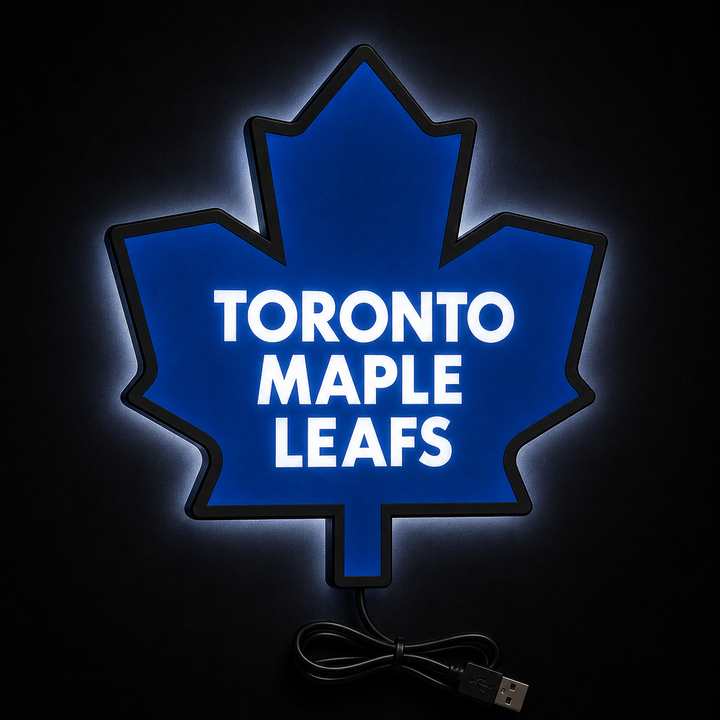 Illuminated Toronto Maple Leafs 90s Retro LED Sign