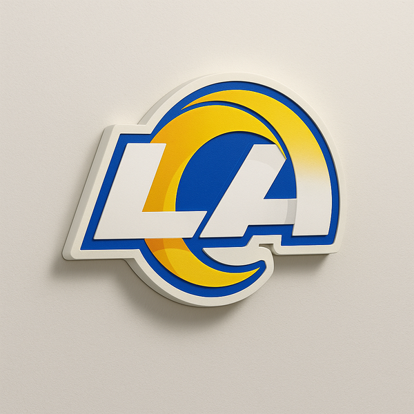 Los Angeles Rams 3D Plaque