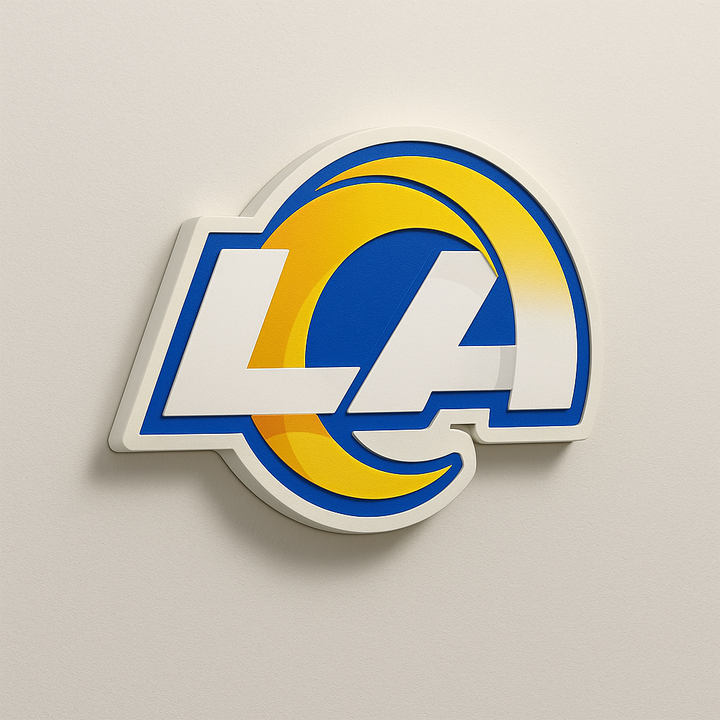 Los Angeles Rams 3D Plaque