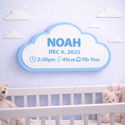 Birth Story Wall Plaque