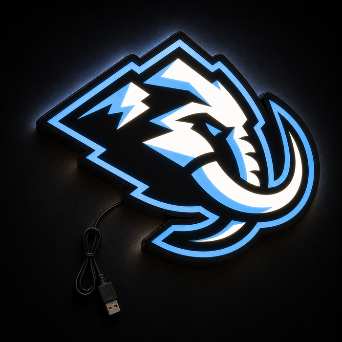Illuminated Utah Mammoth LED Sign