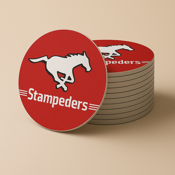Calgary Stampeders Drink Coasters
