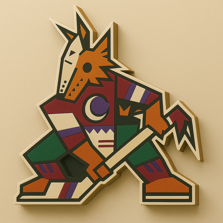 Arizona Coyotes 3D Plaque