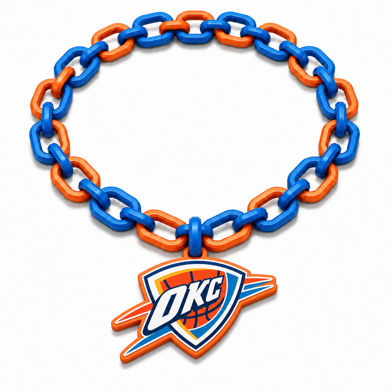 Oklahoma City Thunder Classic Hype Chain by Sign Guy