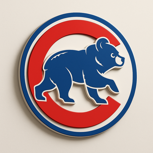 Chicago Cubs 3D Wall Plaque