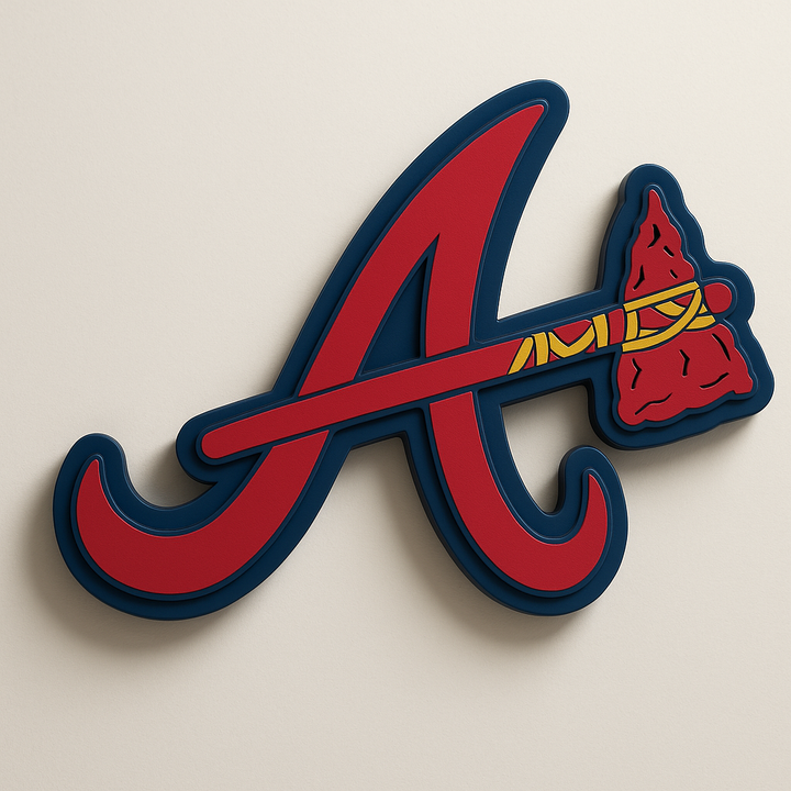 Atlanta Braves 3D Plaque
