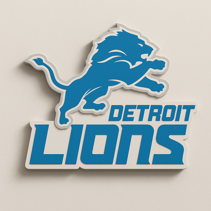 Detroit Lions 3D Wall Plaque - Sign Guy