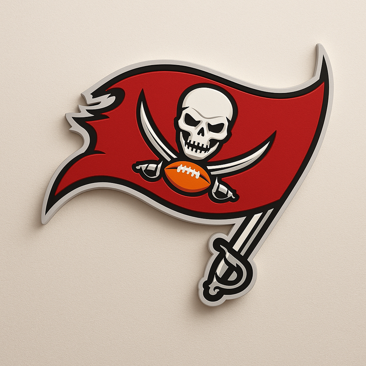 Tampa Bay Buccaneers 3D Plaque
