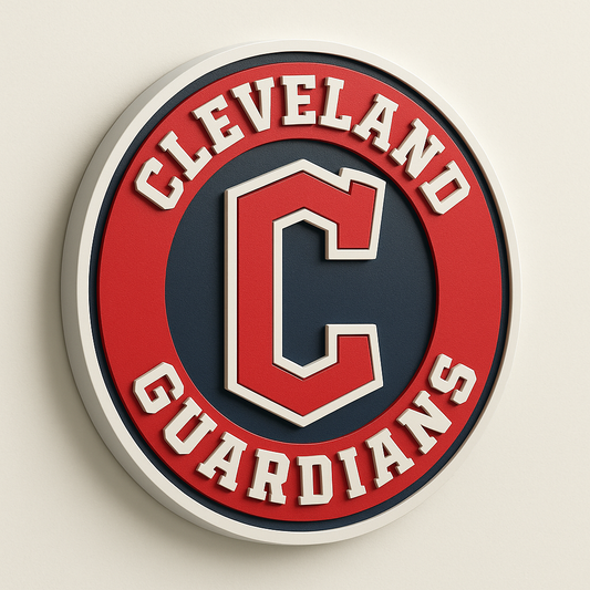Cleveland Guardians 3D Wall Plaque
