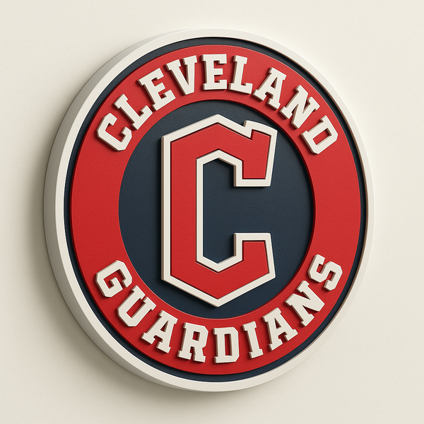 Cleveland Guardians 3D Plaque