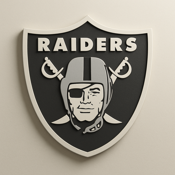 Las Vegas Raiders 3D Plaque