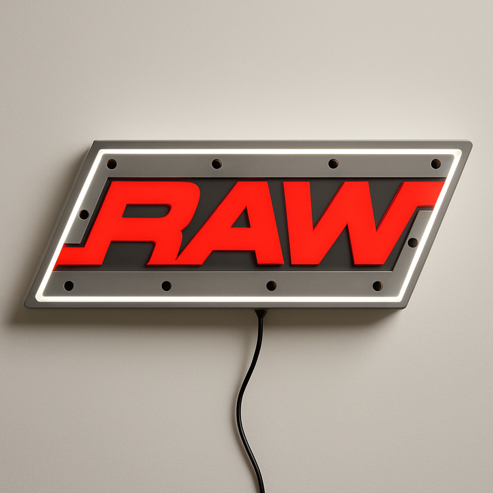 WWE Monday Night RAW LED Sign