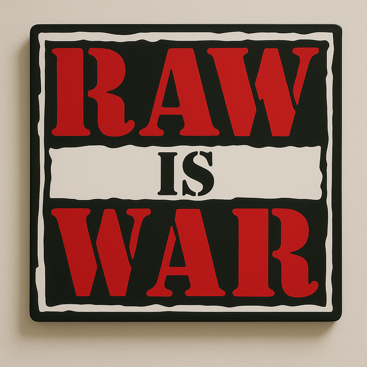 WWF RAW IS WAR LED Sign