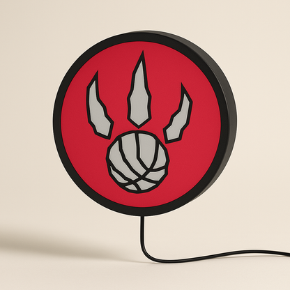 Toronto Raptors Round Claw Logo LED Bar Light