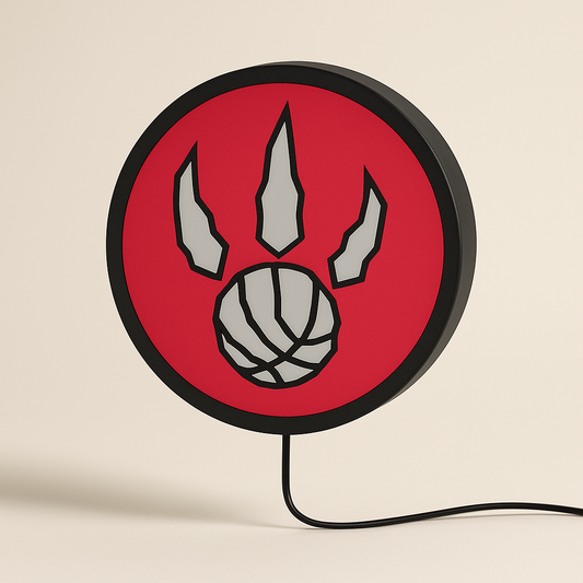 Toronto Raptors Round Claw Logo LED Bar Light