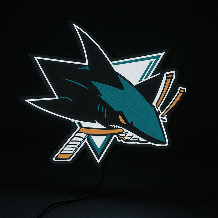 Illuminated San Jose Sharks LED Sign
