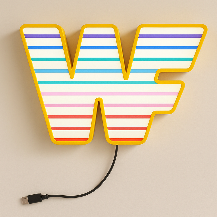 WWF Retro Logo LED Sign