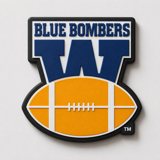 Winnipeg Blue Bombers 3D Wall Plaque